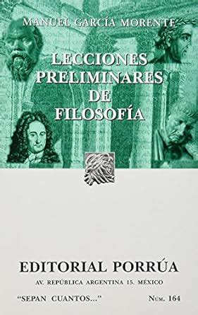 Lecciones Preliminares De Filosofia Portada Puede Variar Sepan