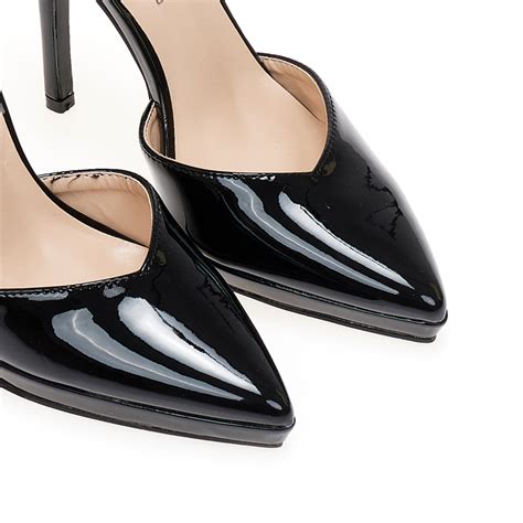 Pantofi Cu Tocuri Nude Lustrin Cu Fiapa I Baret V Rf Ascu It Tsoukalas Shoes