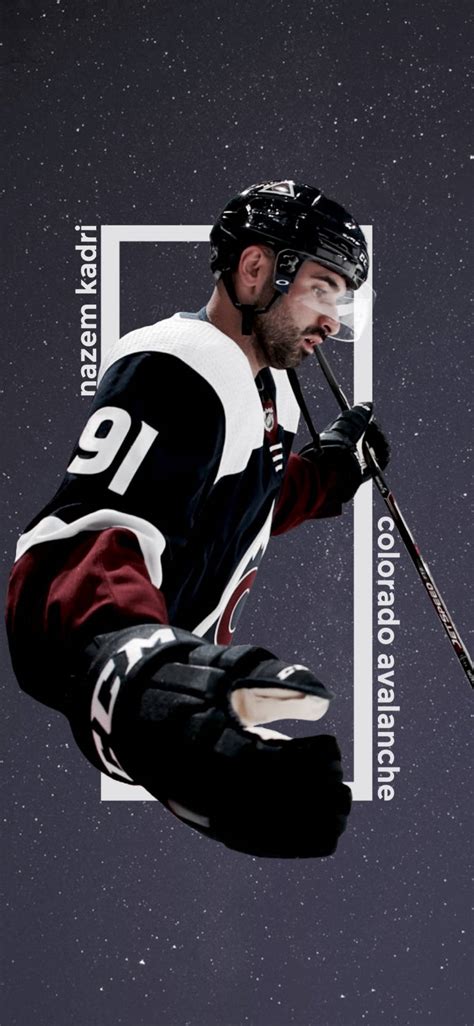 Download Nazem Kadri Colorado Avalanche Black Wallpaper | Wallpapers.com