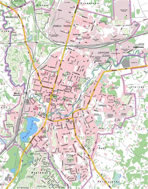 Подробная карта Резекне — Planetolog.ru