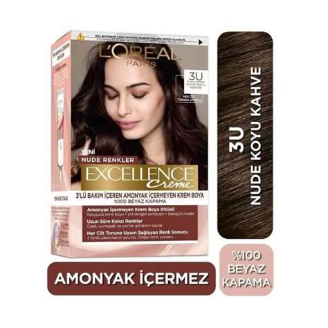 L Or Al Paris Excellence Creme Nude Renkler U Koyu Kahve Ka An Parf Meri