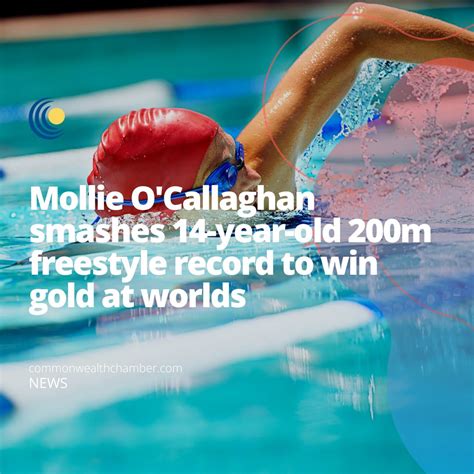 Mollie Ocallaghan Smashes 14 Year Old 200m Freestyle Record To Win