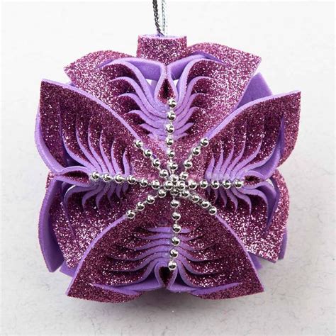 Игрушка на елку из глиттерного фоамирана | DIY Christmas Ornaments ...