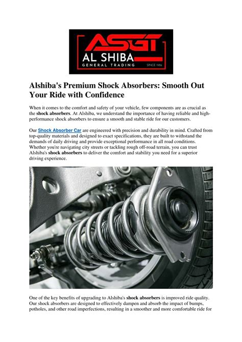 Ppt Alshiba S Premium Shock Absorbers Smooth Out Your Ride With