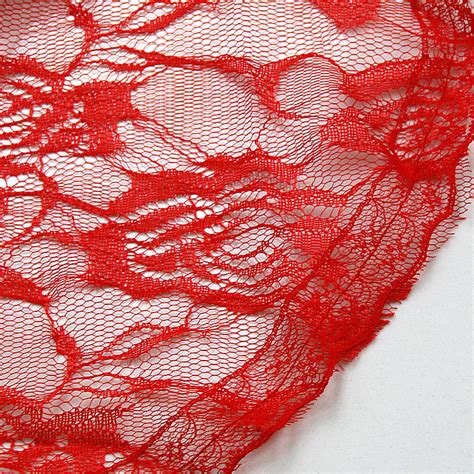 Red V Neck Halter Backless Floral Lace Babydoll Sleepwear Lingerie With Panty N