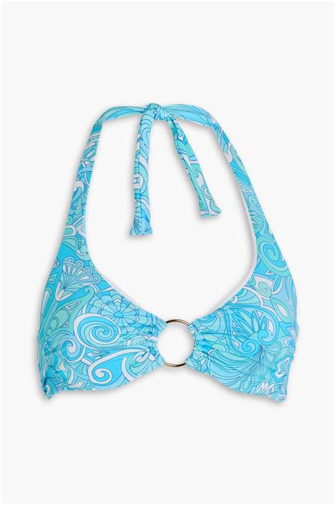 Melissa Odabash Brussels Ring Embellished Paisley Print Underwired Bikini Top The Outnet
