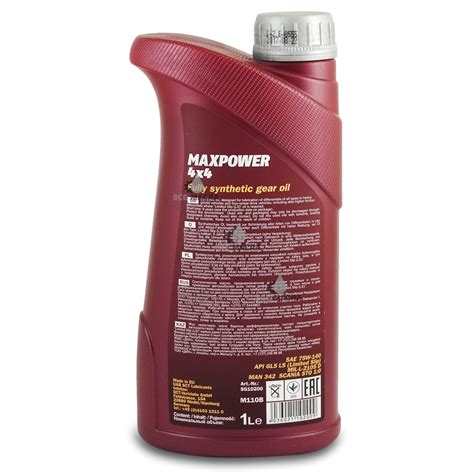 Купить трансмиссионное масло Mannol MaxPower 4x4 75W-140 GL-5 LS в СПб