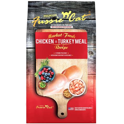 Fussie Cat Market Fresh Chicken And Turkey Recipe Grain Free Dry Cat Food