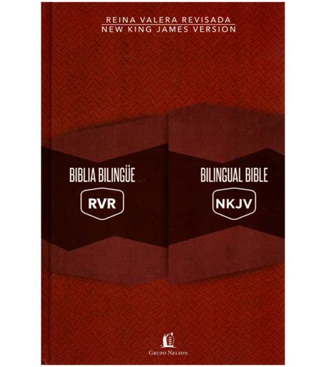 Biblia Biling E Rvr Nkjv Grupo Nelson Tapa Dura Libreria Peniel