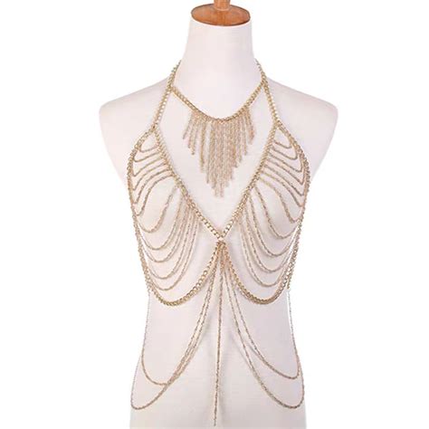 Wholesale Sexy Bikini Shiny Crystal Women Body Chain Sexy Jewelry Chain Fashion Body Chain Sexy