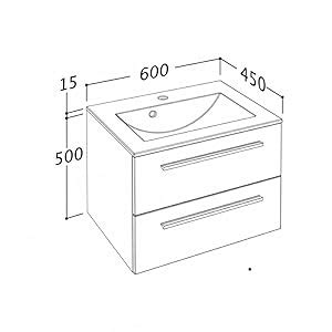 Szafka Pod Umywalk Libato 60 90 120 Cm Kolor Bia Y Antracyt D B