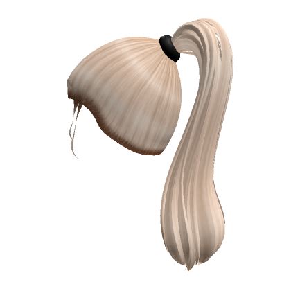 Iconic Natural Ponytail Platinum Blonde Roblox
