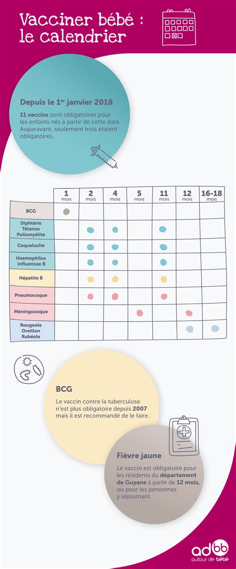 Calendrier vaccinalde bébé tout savoir Autour de bébé Conseils