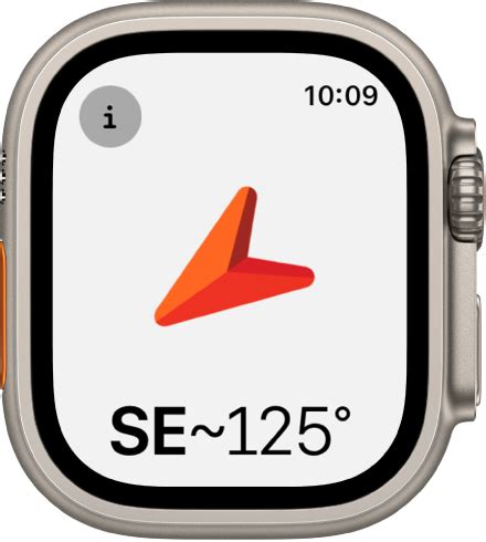 Verwenden Der App Kompass Auf Der Apple Watch Ultra Apple Support AT