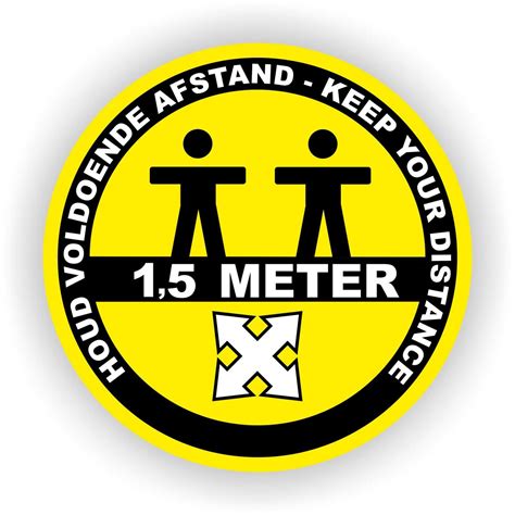 Keep Your Distance Houd Voldoende Afstand Sticker Cm Jerma