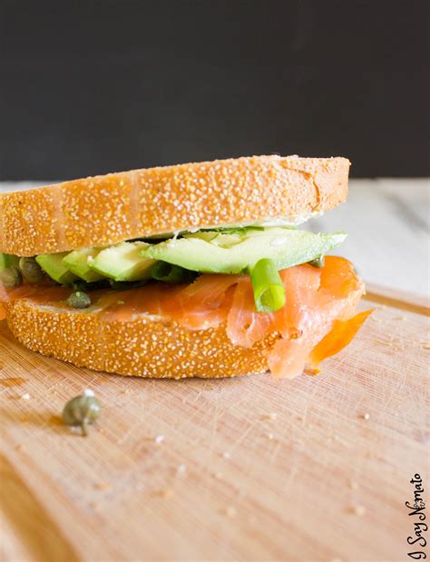 Smoked Salmon Sandwich | I Say Nomato