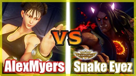 SFV CE AlexMyers Chun Li Vs Snake Eyez Kage FT3 YouTube