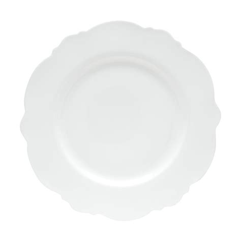 Cj 6 Pratos P Jantar De Porcelana Branco 28cm Submarino