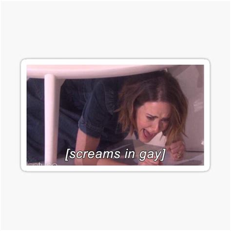 Screams In Gay Sticker For Sale By Jess Ottaway Redbubble