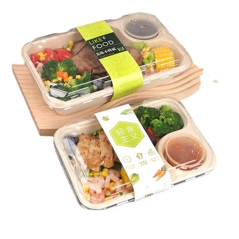 Biodegradable Disposable Pulp Food Packaging Box Wheat Straw Lunch Box