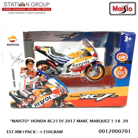 Jual MAISTO HONDA RC213V 2017 MARC MARQUEZ 1 18 20 Di Lapak Station