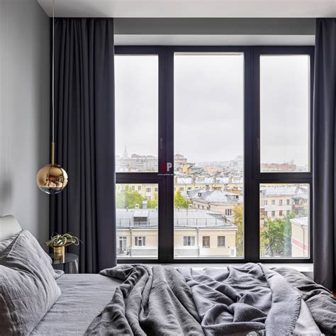 Окна графит в интерьере - 55 фото