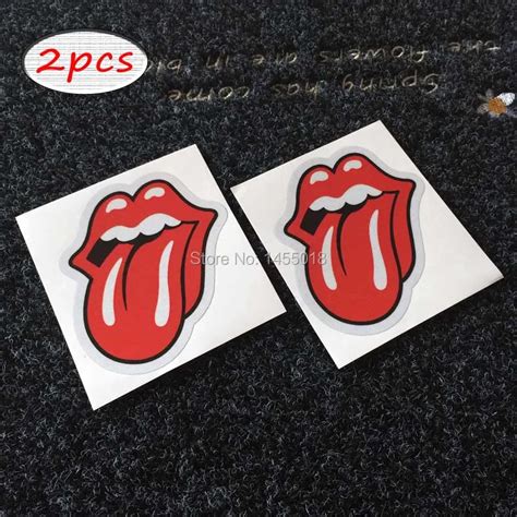 2X JDM Rolling Stones Zunge Aufkleber Drift Racing Vinyl Aufkleber 3 Mt