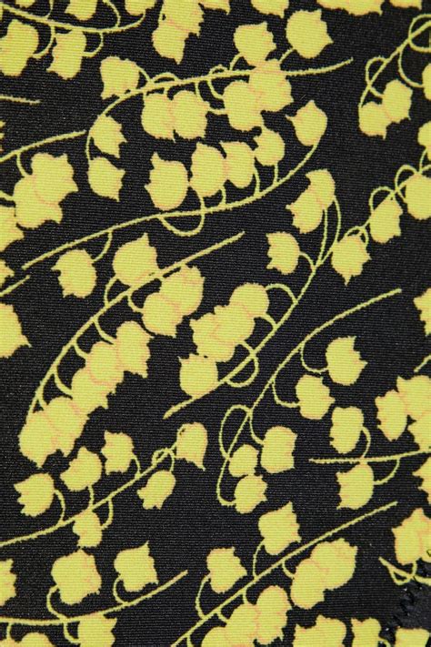 Ganni Printed High Rise Bikini Briefs The Outnet