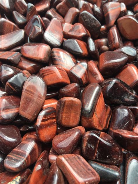 Tiger Eye Red Tumbled Stones Af G Wholesale Crystal Universe