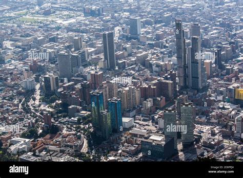 Bogota Colombia Skyscrapers From Monserrate Stock Photo Alamy