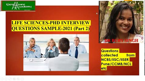 Life Sciences Phd Interview Questions Sample Youtube