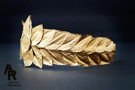 Caesar Crown Roman Emperor Crown Laurel Wreath Crown Gold
