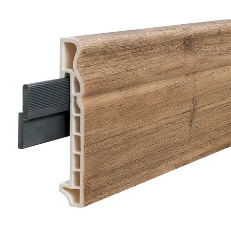 Плинтус SPC напольный "Дуб горный" 100x15x2000мм в комплекте с ...