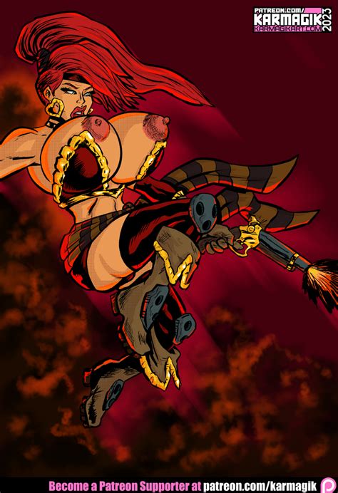 Red Monika By Karmagik Hentai Foundry