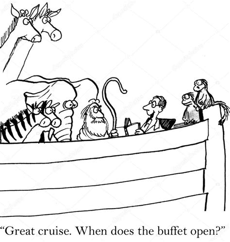 Traveler On Noah S Ark Thinks It Is Cruise Stock Illustration By