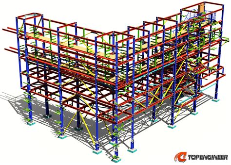 Pipe Rack Steel Detailing In Tekla Structures Top Engineer