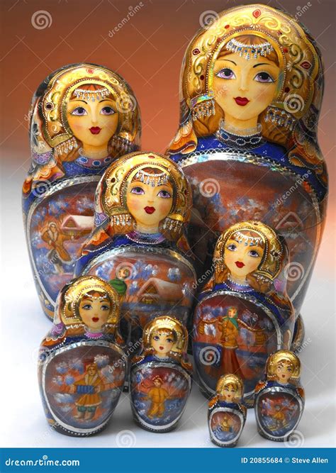 Russian Matrushka Dolls Stock Photo Image Of Faces Dolls 20855684