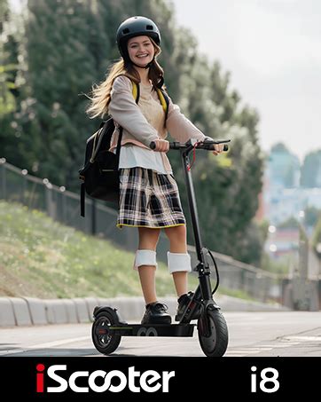 Iscooter I Electric Scooter With Seat For Adults Km Range Km H