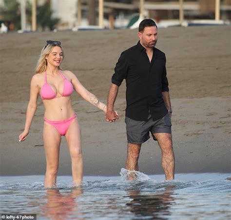 Helen Flanagan Shows Off Her Toned Figure In A Pink Bikini As She Packs On The Pda With New