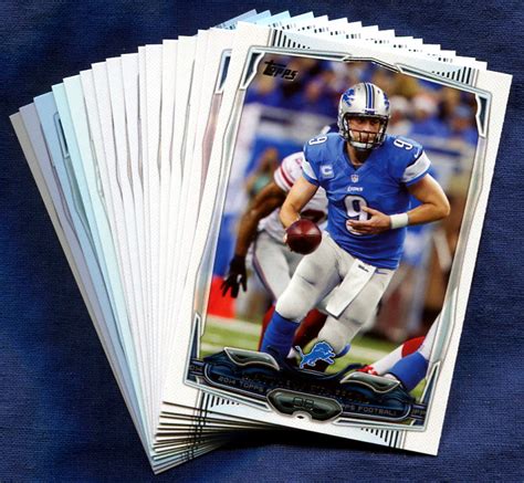 2014 Topps Detroit Lions NFL Football Card Team Set