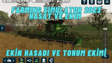 Farming Simulator Mobile Tarla S Rme Ekim Ve Hasat Youtube