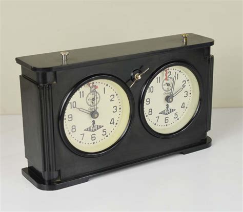 REF1258 Large chess clock. - Antique Chess Shop