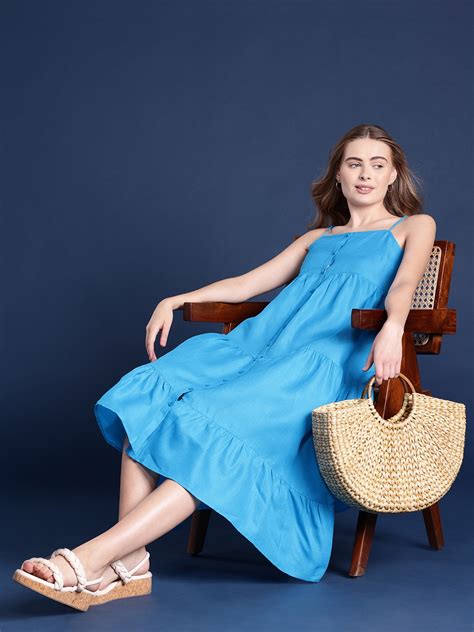 Buy Mast And Harbour Tiered A Line Midi Dress Dresses For Women