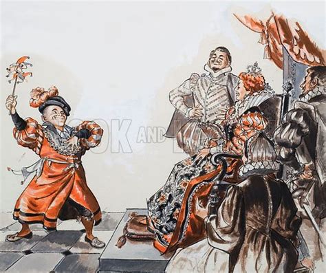 Jester Performing For Queen Elizabeth I Stock Image Look And Learn