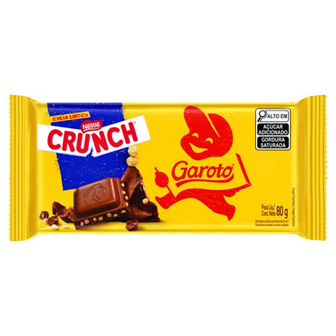 Chocolate Garoto 80g Crunch é Aqui Na Barcelos