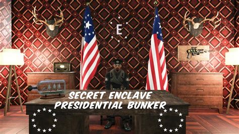 Fallout 76 Secret Enclave Presidential Bunker Camp YouTube