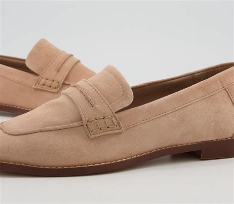 Office Freetown Soft Square Toe Loafers Nude Womens Loafers