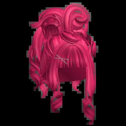 Side Short Curly Ponytail Hot Pink Roblox Item Rolimon S