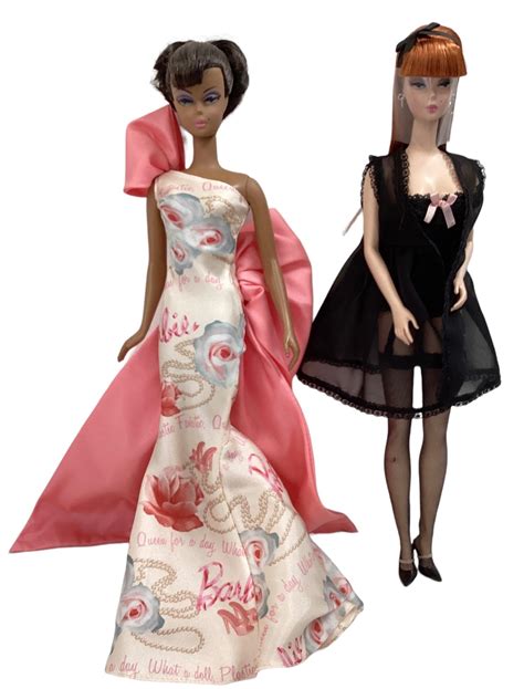 Lot Gorgeous Bfmc Silkstone Barbies Including A Long Red Head Doll With Lingerie