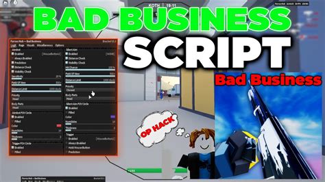 Roblox Bad Business Script Hack Gui Aimbot Silent Aim Esp Speedwalk Trigger And More Youtube